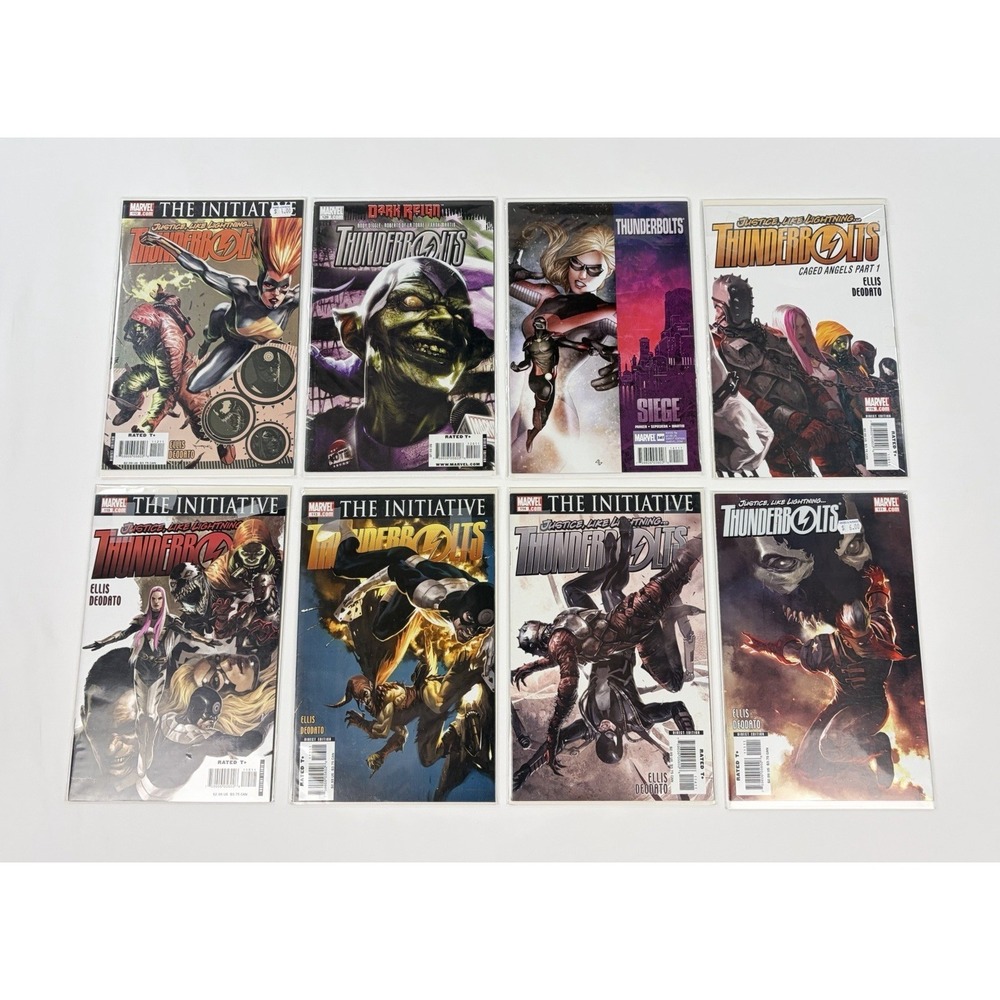 Marvel Thunderbolts Comic Book Lot - Warren Ellis & Mike Deodato Run - 8 Issues